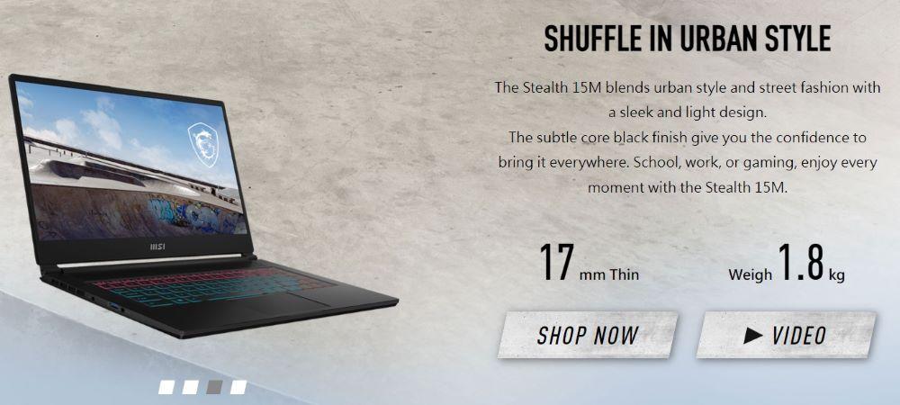 MSI выпустила геймерский ноутбук Stealth